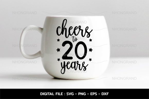 Cheers to 20years Anniversary Svg Review
