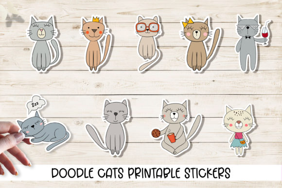 Doodle Cats Printable Cricut Stickers Review
