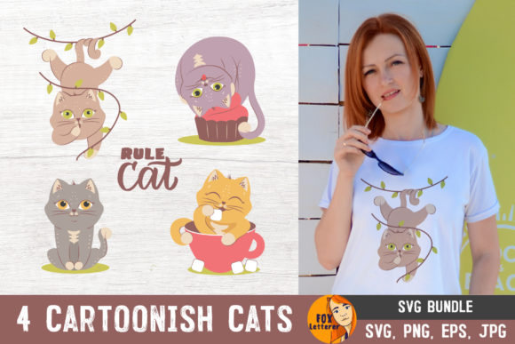 Funny Cats. Kittens Images in Png, Svg Review