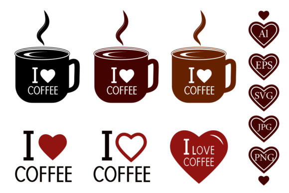 I Love Coffee Text Bundle: A Designer Review