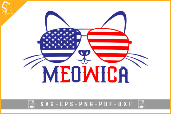 Meowica Funny Cat 4th of July Design Review